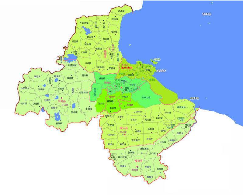江蘇省連云港市，因連島與云臺(tái)山得名，中國(guó)優(yōu)秀旅游城市